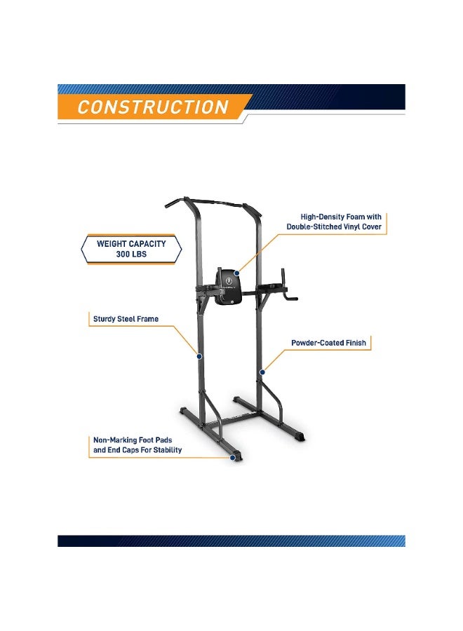 Marcy Power Tower TC‑3515 – Multi‑Station Bodyweight Gym | Pull‑Up, Dip, VKR & Push‑Up Stations - Image 2